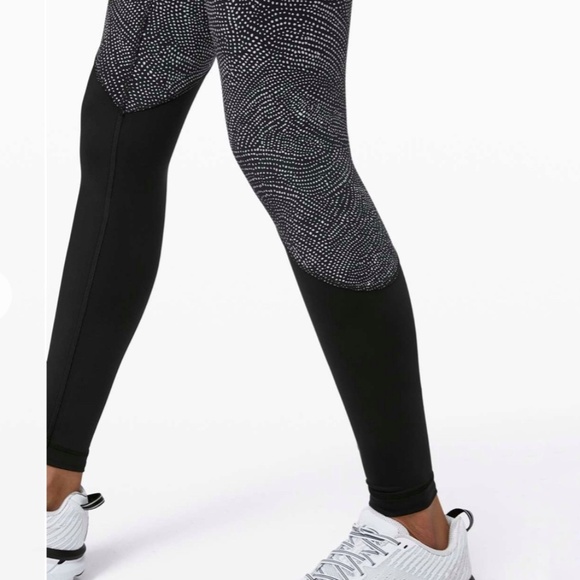 Lululemon Speed Wunder Tight *Asym Free Spirit Ice Grey Black / Black - Picture 3 of 12